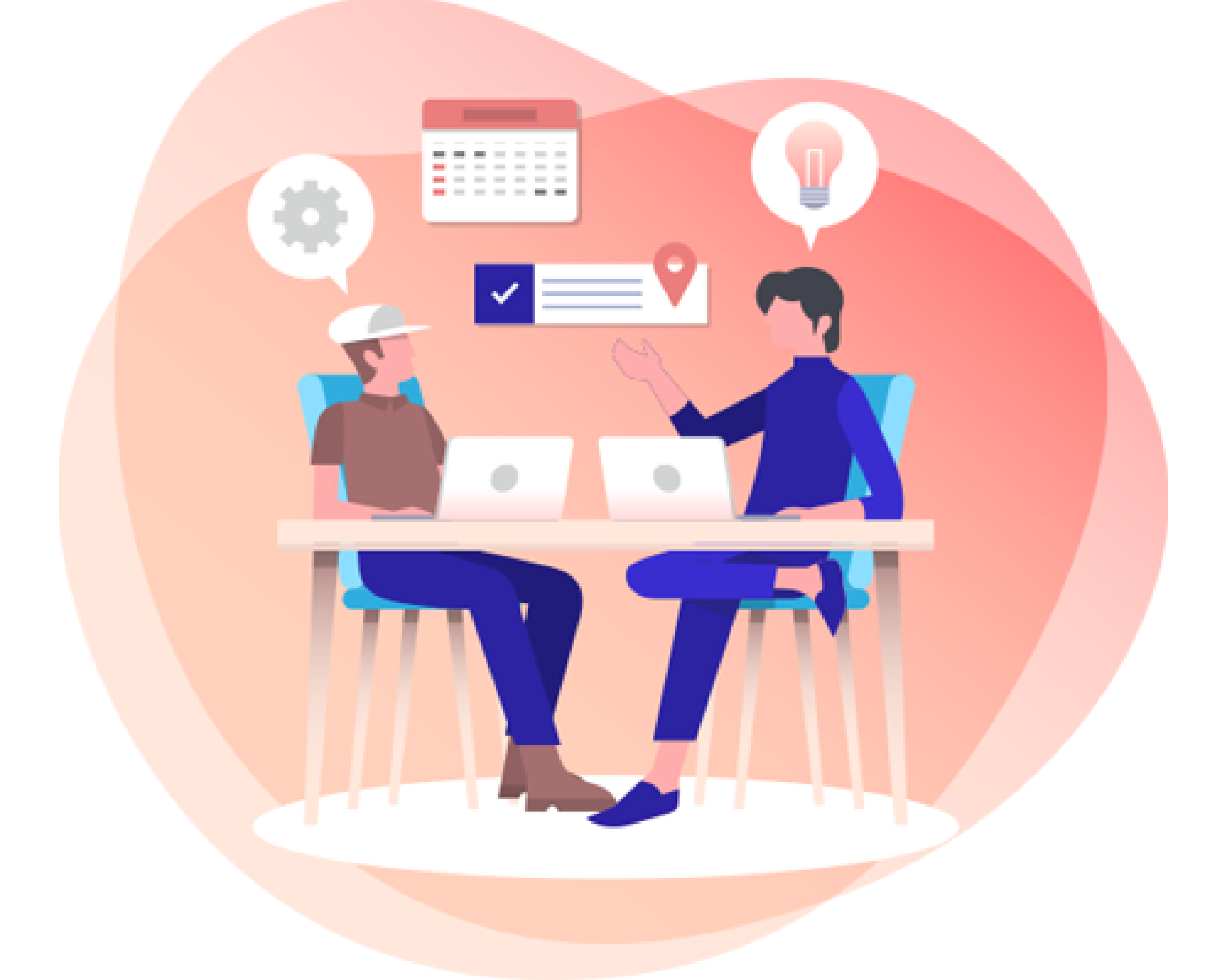 Professionals discussing talent strategy