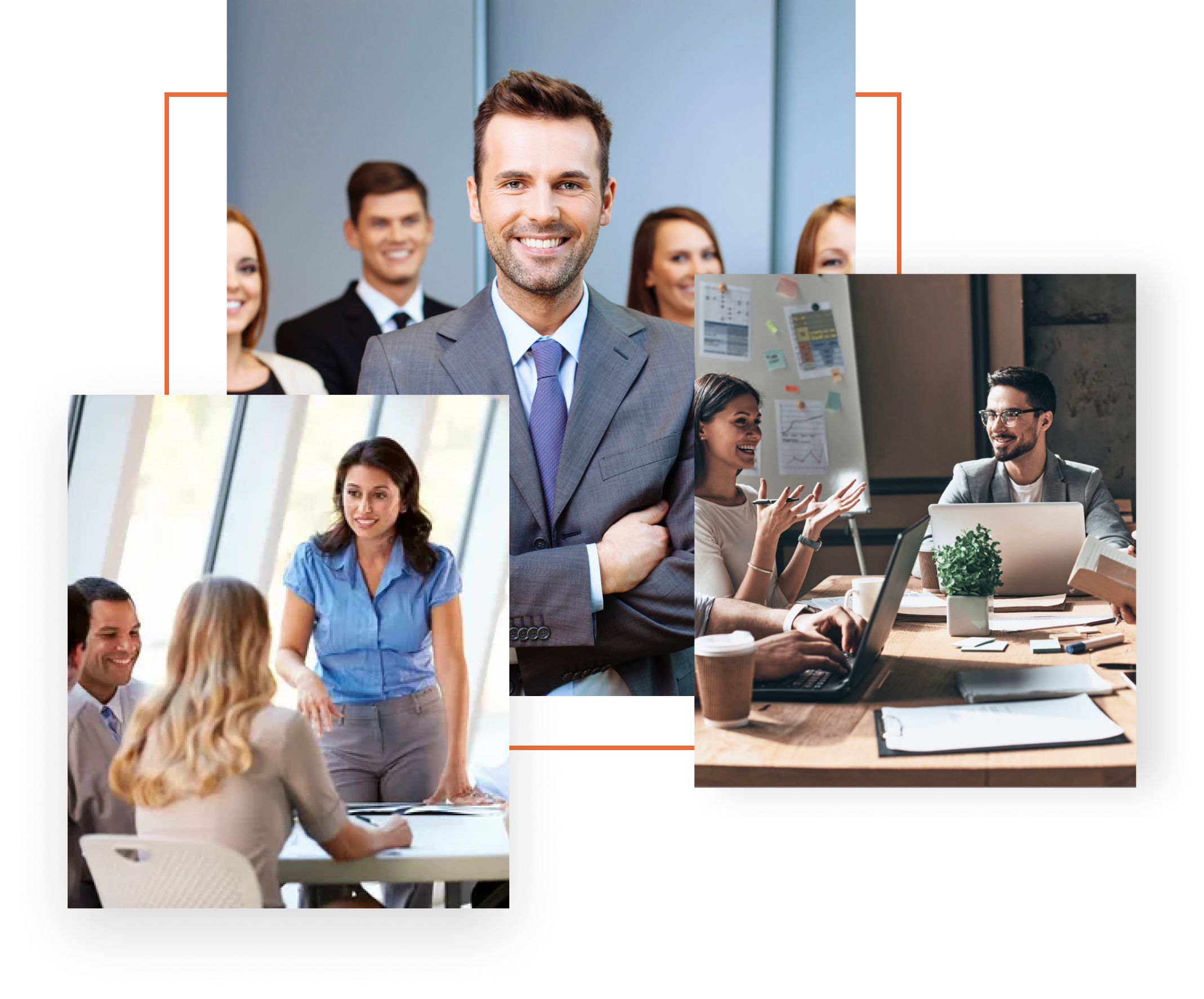Illustration of business people collaborating